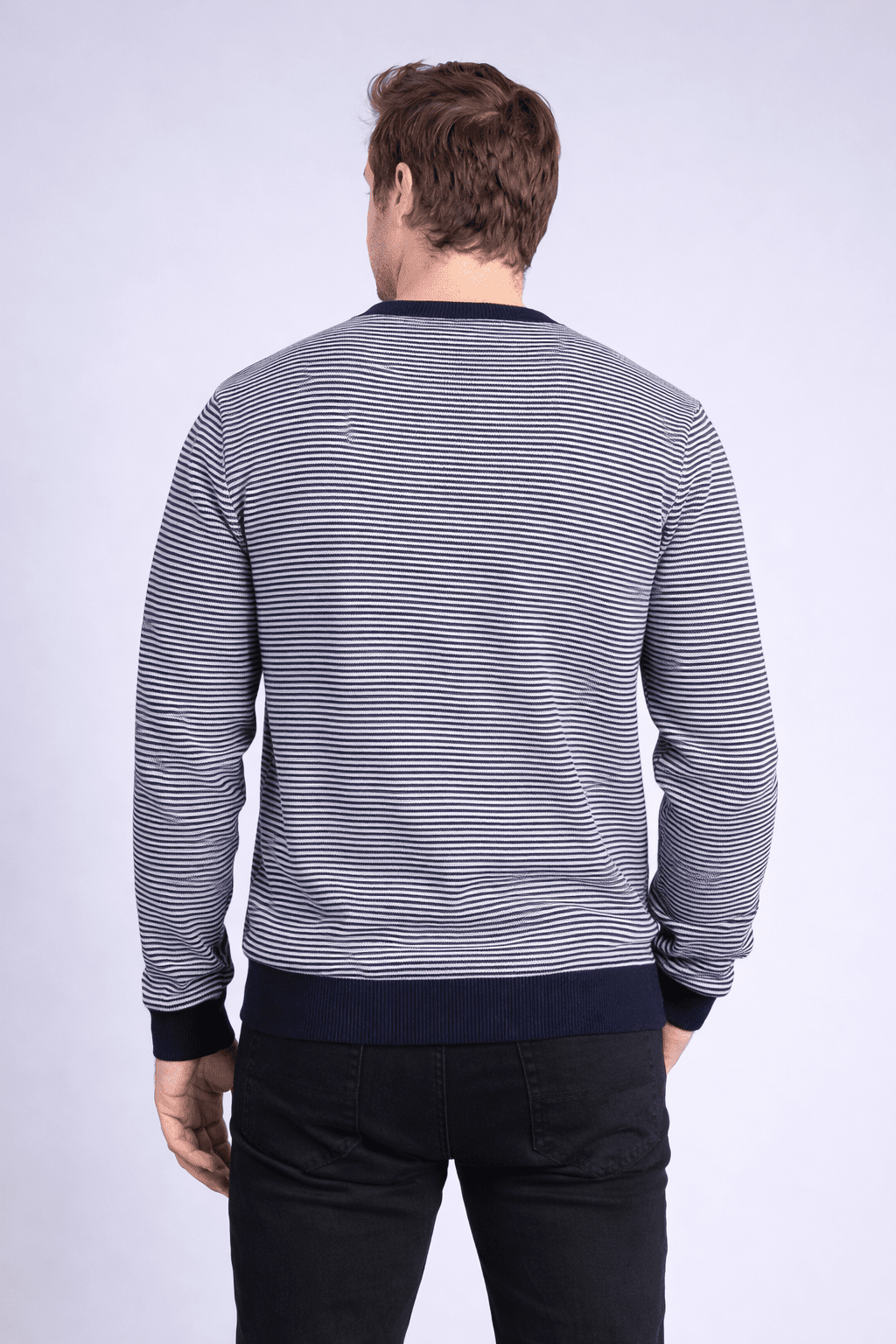 Casual Striped Long - Sleeve Sweater Look Men's sweater - Monterowindia