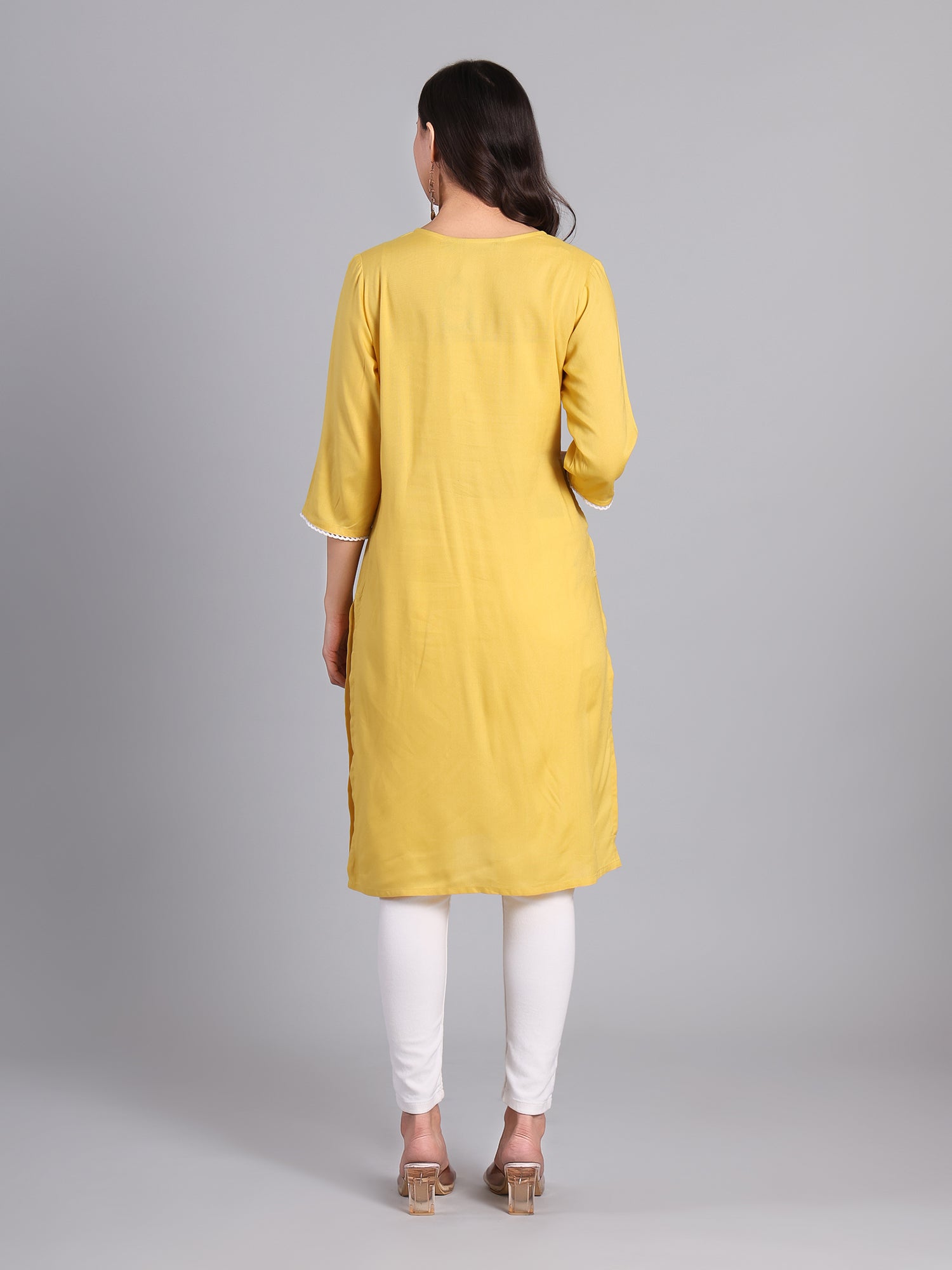 Elegant Yellow Cotton Kurti for Women Women's Kurti - Monterowindia