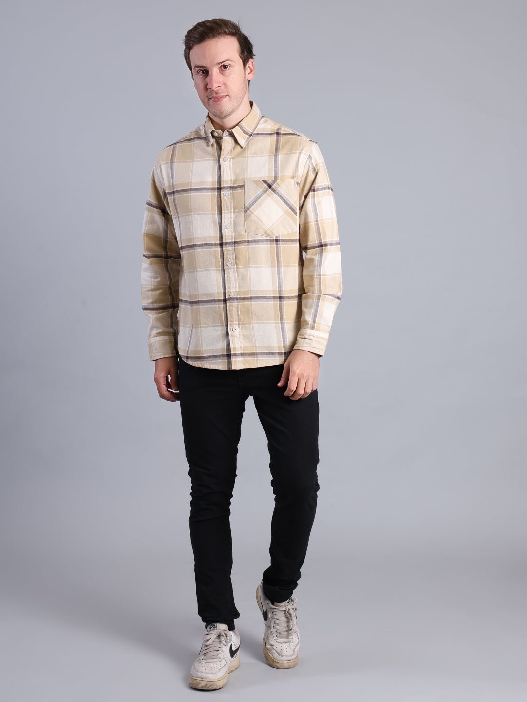 Men's Casual Checkered Shirt – Multi - Color Plaid Design Men's Shirt - Monterowindia