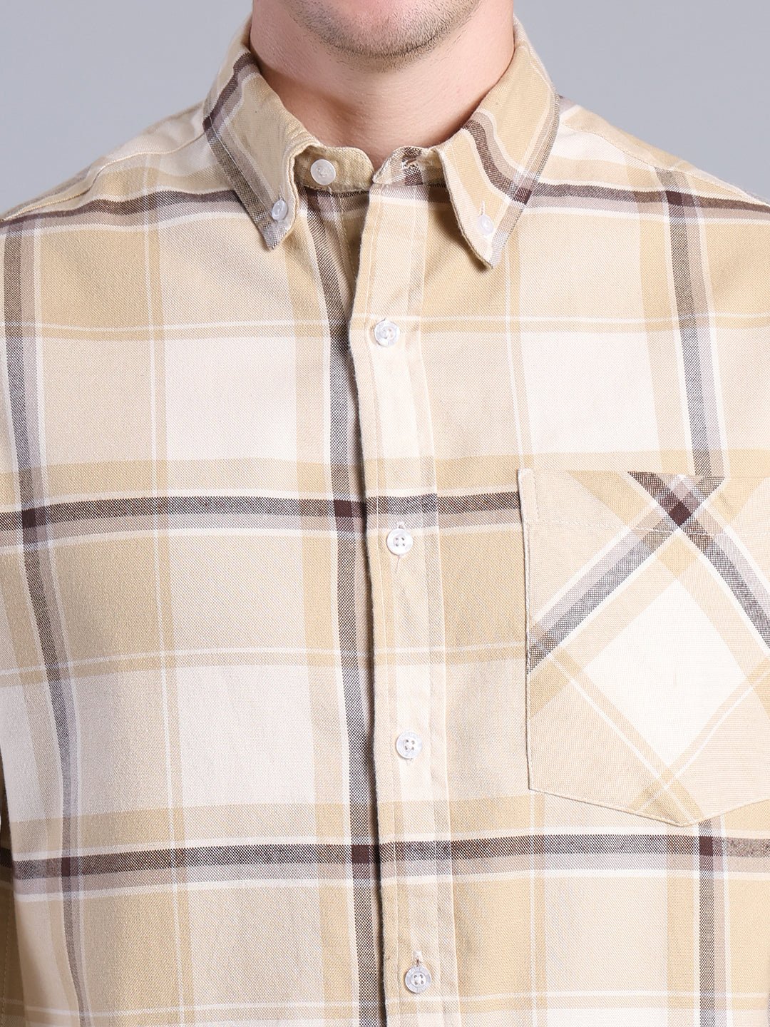 Men's Casual Checkered Shirt – Multi - Color Plaid Design Men's Shirt - Monterowindia
