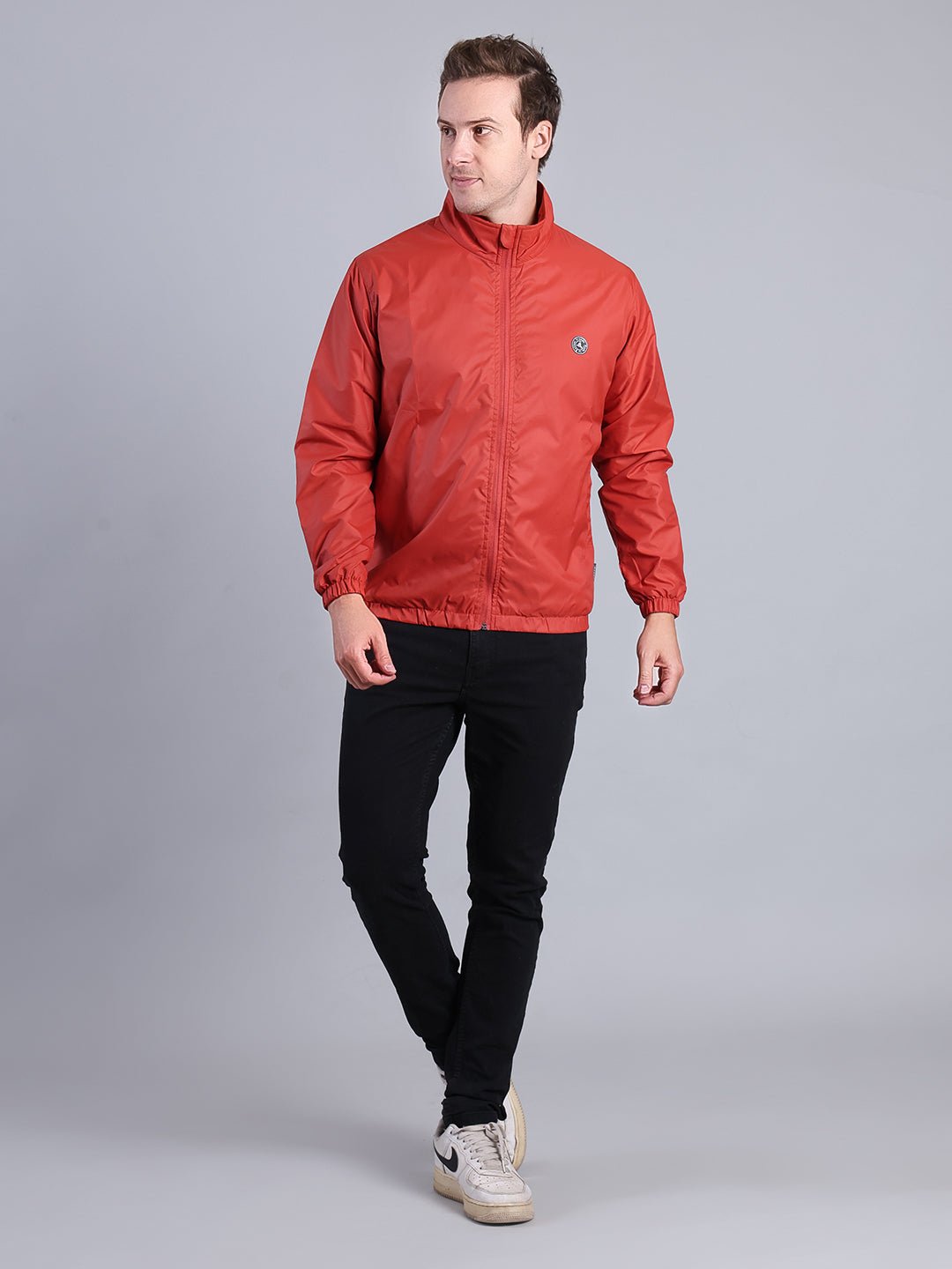 Men's Red Lightweight Jacket – Full Zip Outdoor Essential Men's Jacket - Monterowindia