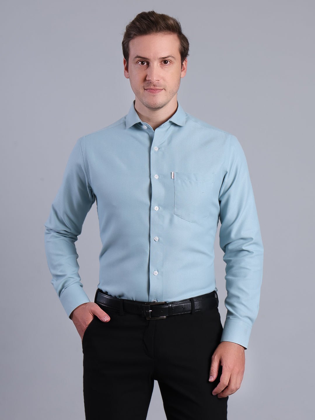 Men's Formal Red Shirt | Make a Bold Statement with Every Step Men's Shirt - Monterowindia