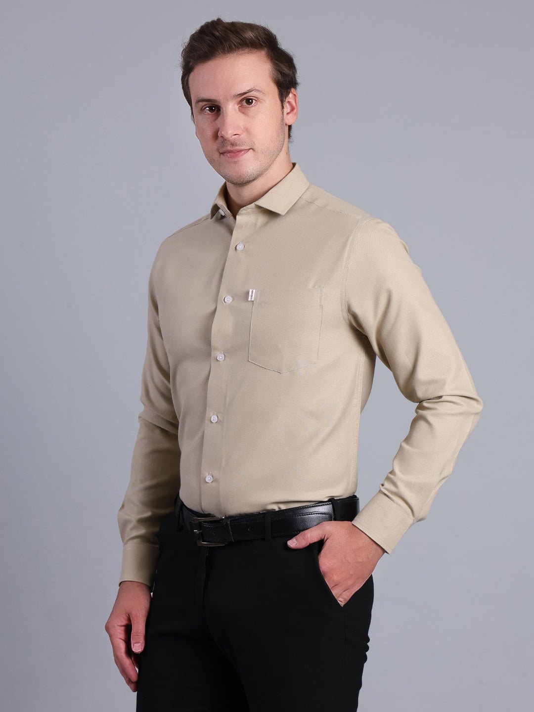 Men's Formal Red Shirt | Make a Bold Statement with Every Step Men's Shirt - Monterowindia