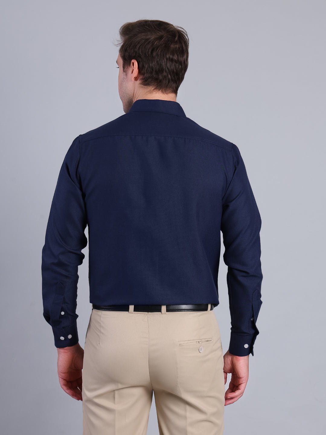 Men's Formal Navy Blue Shirt Men's Shirt - Monterowindia